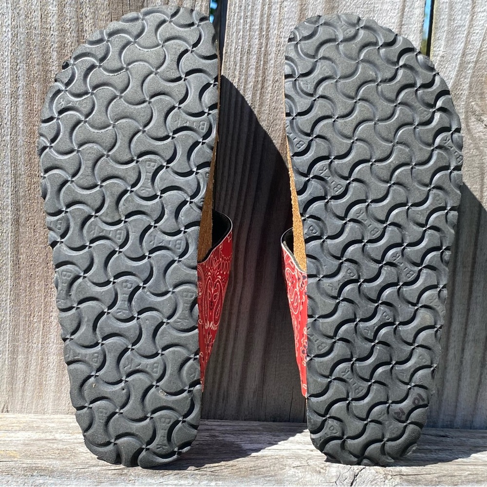 Papillio Red Patterned Toe-Post Sandals - image 6